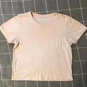 Everlane Box Cut Tee in Rose